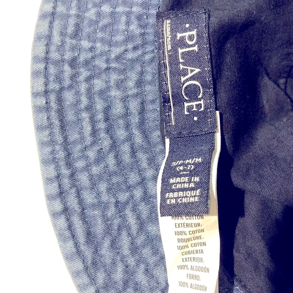 The Children’s Place Boys Denim Bucket Hat Camo Trim